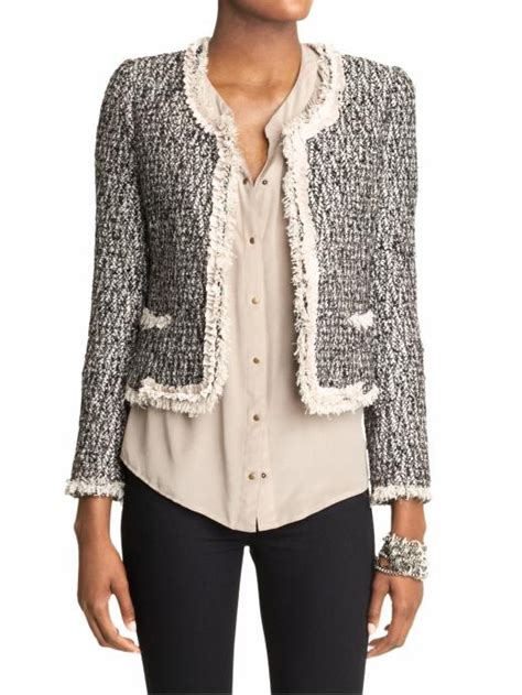 chanel jacket knock off|Chanel like tweed jacket.